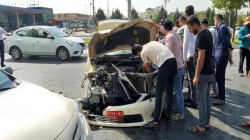 صور .. تصادم خمس عجلات يخلّف 9 جرحى في اربيل