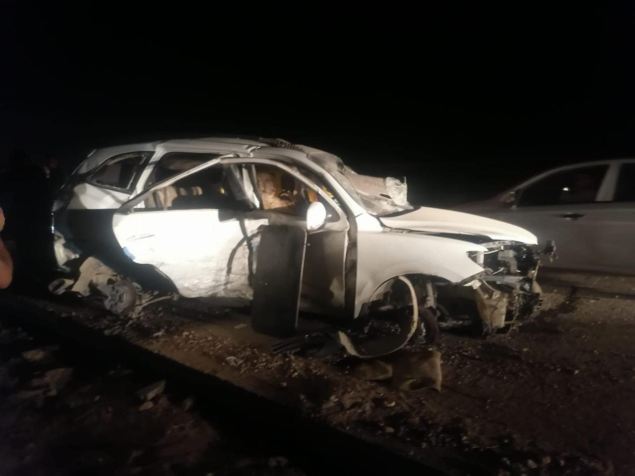 اصابة 10 أشخاص بجروح بحادث جنوبي العراق .. صور