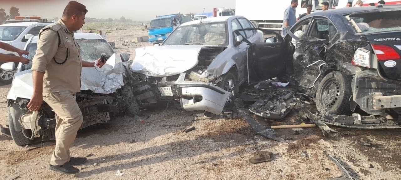 بحادثين منفصلين.. مصرع وإصابة 7 أشخاص بينهم 4 ايرانيين ومنتسب بالحشد في محافظتين عراقيتين
