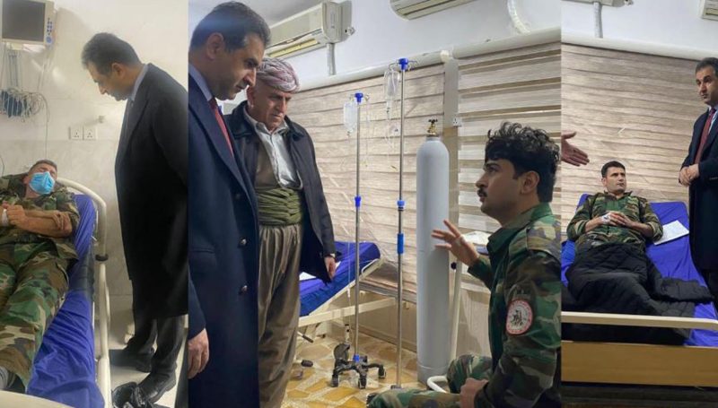بەڵاچە سێ پێشمەرگە لە باکوور هەولێر زەخمدار کەێد