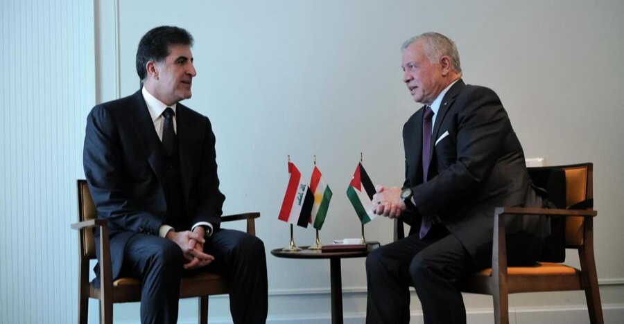 President Barzani lands in Jordan for official visit